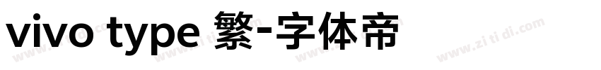 vivo type 繁字体转换